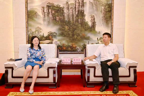 陈印辉与张家界市委副书记、市长王洪斌会谈