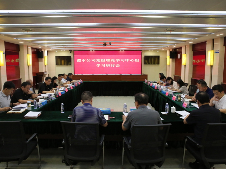 公司党组理论学习中心组专题学习研讨《中共中央办公厅 国务院办公厅关于全面推进江河保护治理的意见》