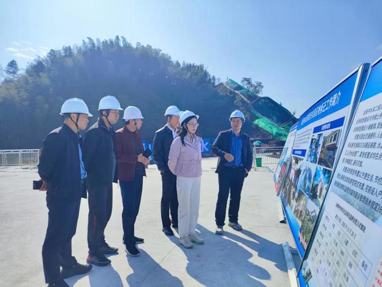 陈印辉带队赴金塘冲水库枢纽工程调研交流