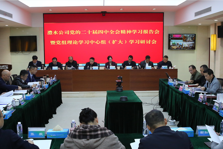 公司学习研讨党的二十届四中全会精神