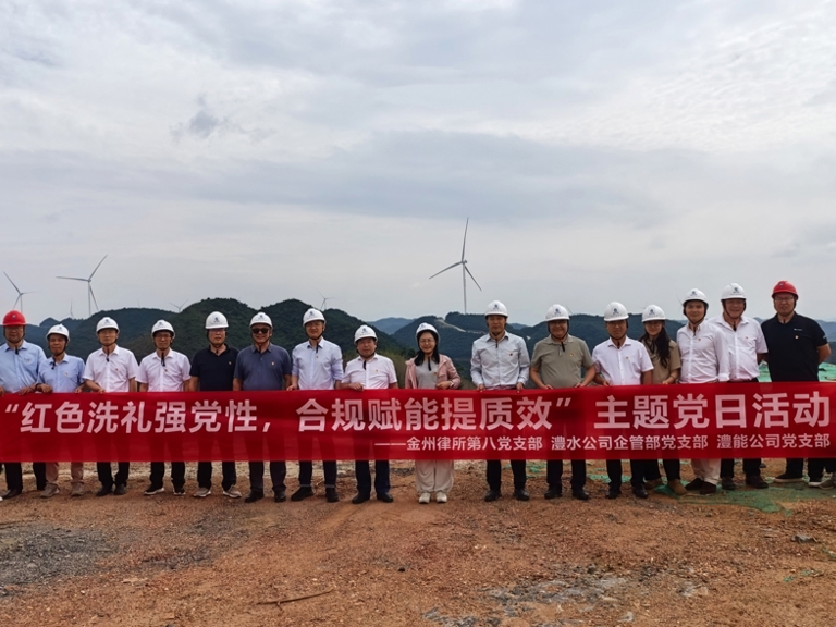 澧水公司企管部党支部、澧能公司党支部与湖南金州律师事务所第八党支部联合开展主题党日活动