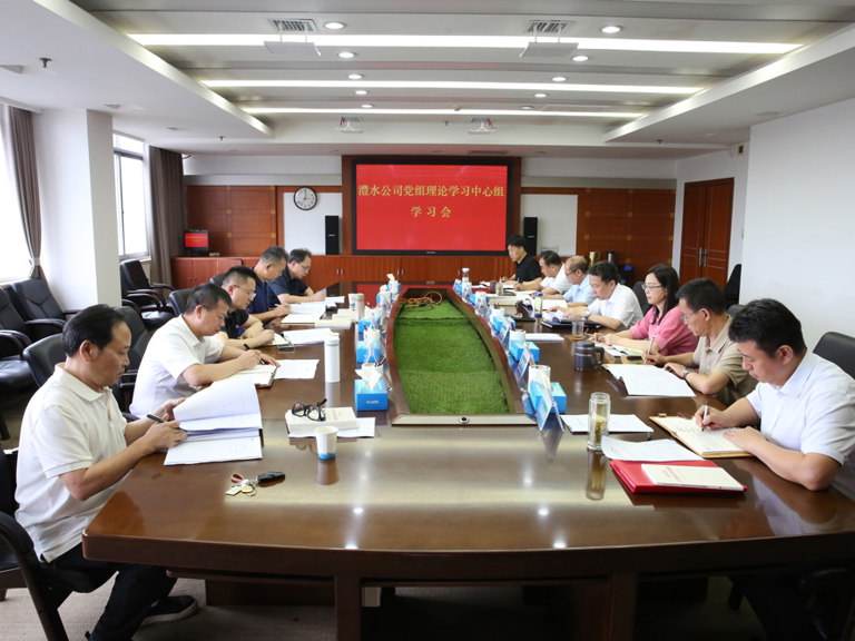 公司党组理论学习中心组集中学习习近平党建思想和习近平总书记重要讲话精神