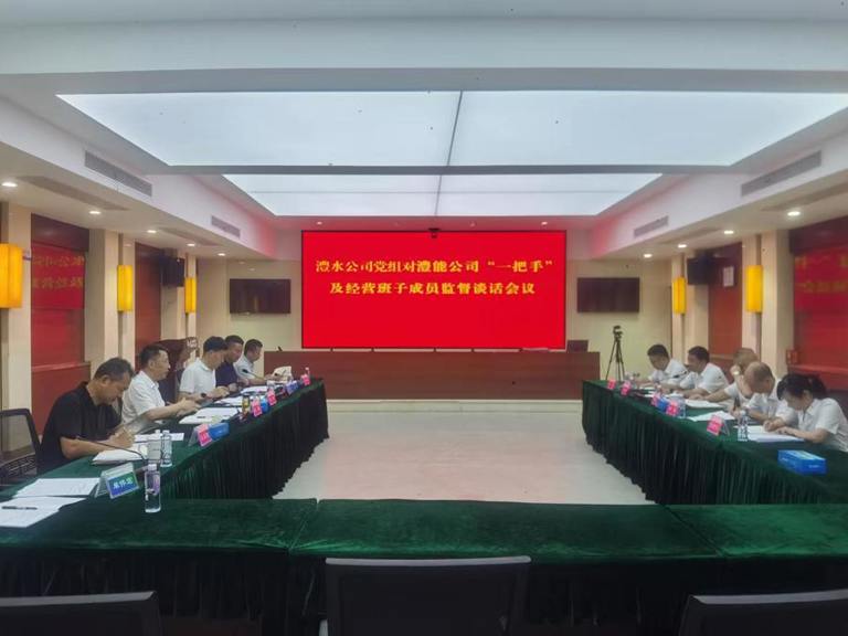徐磊对澧能公司“一把手”及经营班子开展监督谈话